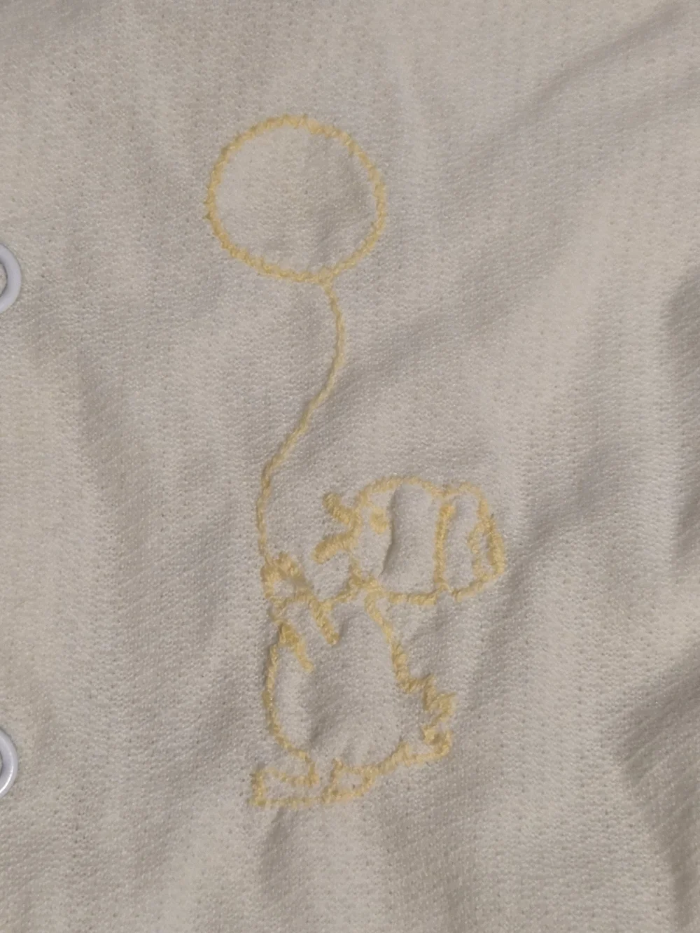✨ Vtg Totknits by Trimfit Baby Sleeper • Yellow Bird • Med 12-20 lbs • USA ✨‎